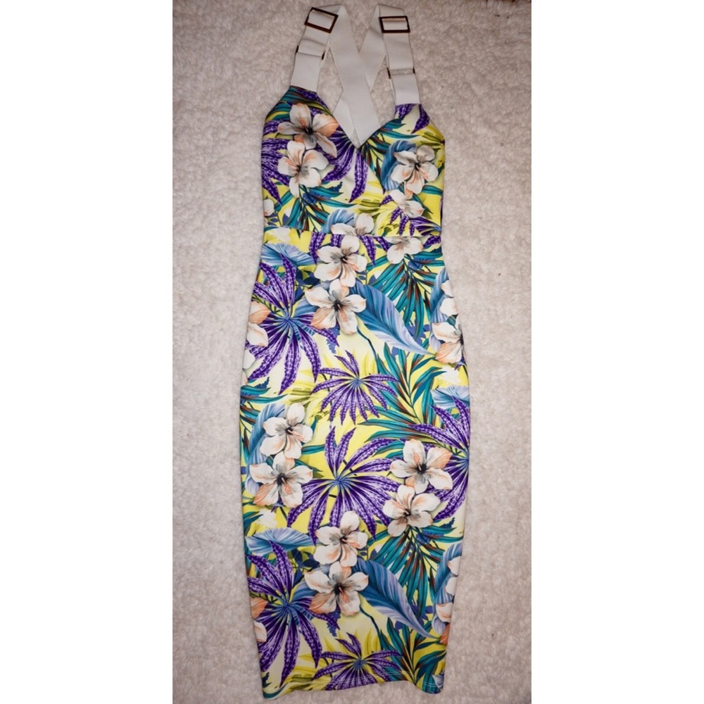 Jaide clothing tropical dress size small